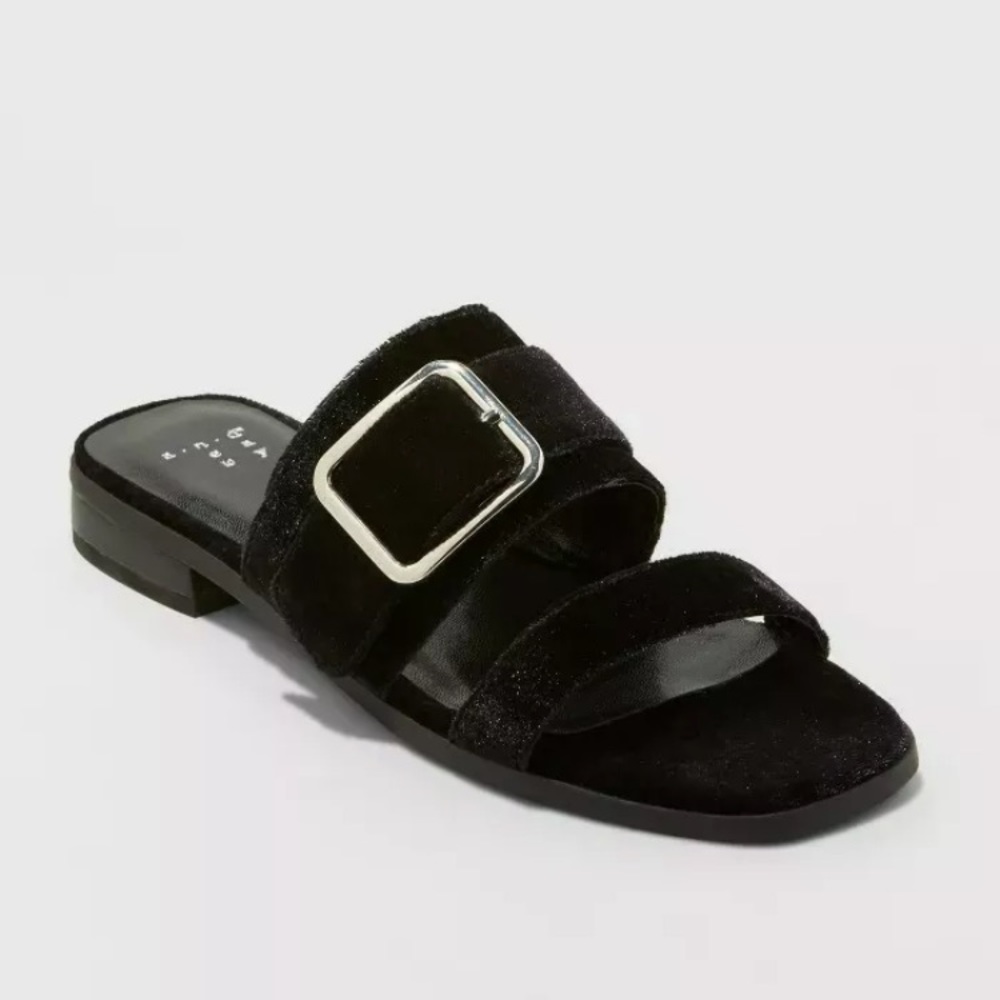 A New Day Metzy Velvet Sandals